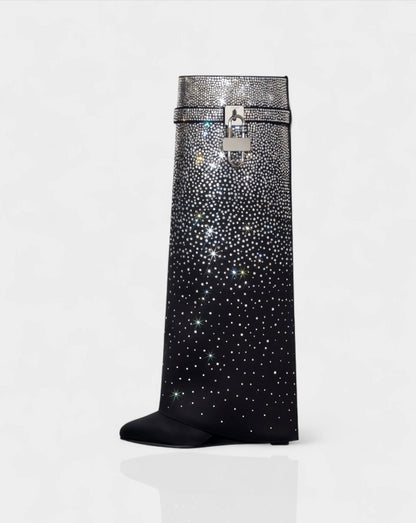 Bottes Lock, Cristal à Strass